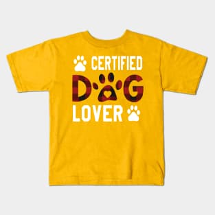 Certified dog lover Kids T-Shirt